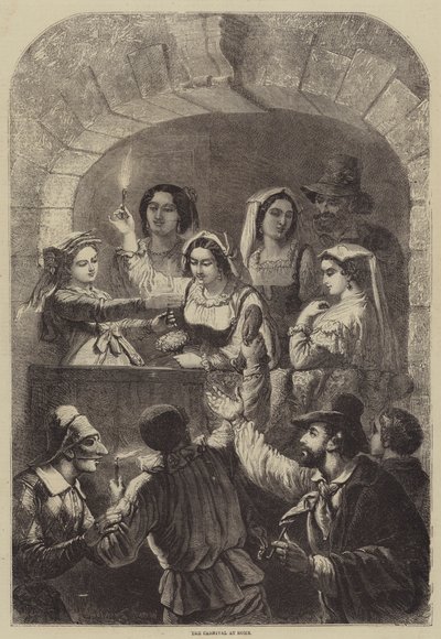 The Carnival at Rome by Gustave Janet